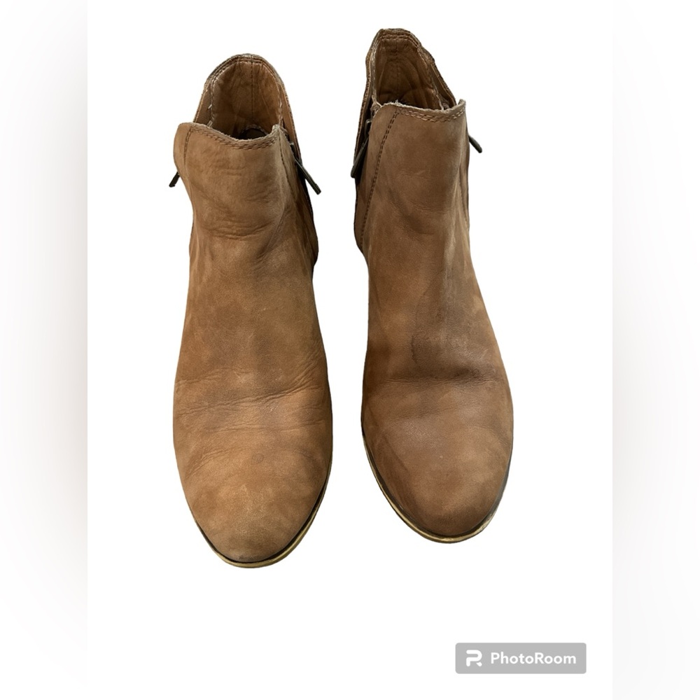 Lucky Brand Brenon Brown Leather Ankle Boots Women’s Size 8.5